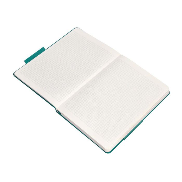 Cuaderno Con Gomilla Antartik Notes Tapa Dura A5 Hojas Cuadricula Verde Aguamarina 100 Hojas 80 gr 8