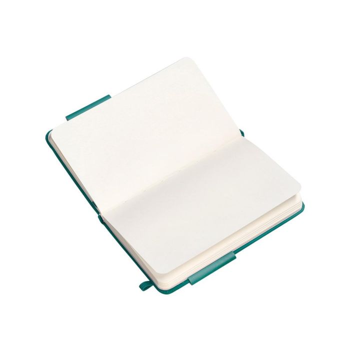 Cuaderno Con Gomilla Antartik Notes Tapa Dura A6 Hojas Lisas Verde Aguamarina 100 Hojas 80 gr Fsc 8