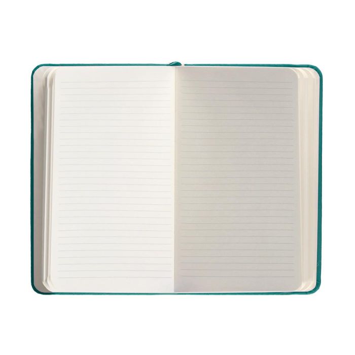 Cuaderno Con Gomilla Antartik Notes Tapa Dura A6 Hojas Rayas Verde Aguamarina 100 Hojas 80 gr Fsc 7