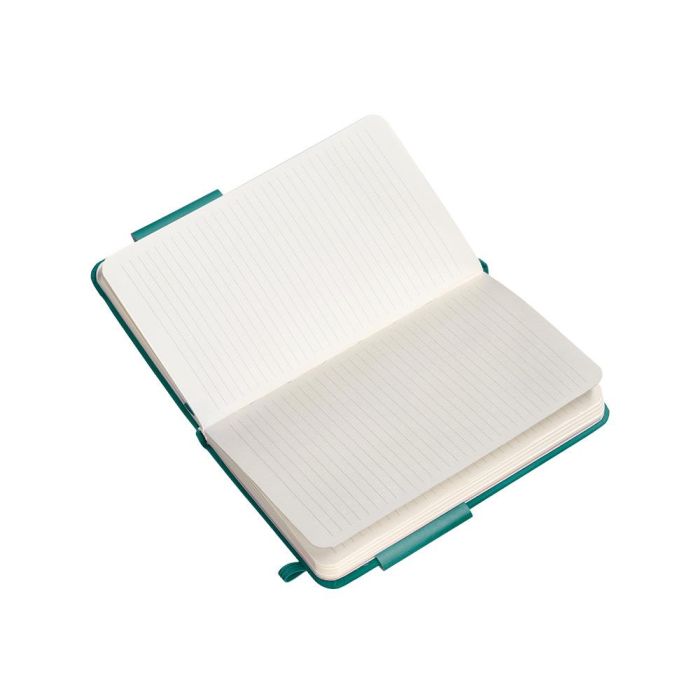 Cuaderno Con Gomilla Antartik Notes Tapa Dura A6 Hojas Rayas Verde Aguamarina 100 Hojas 80 gr Fsc 8