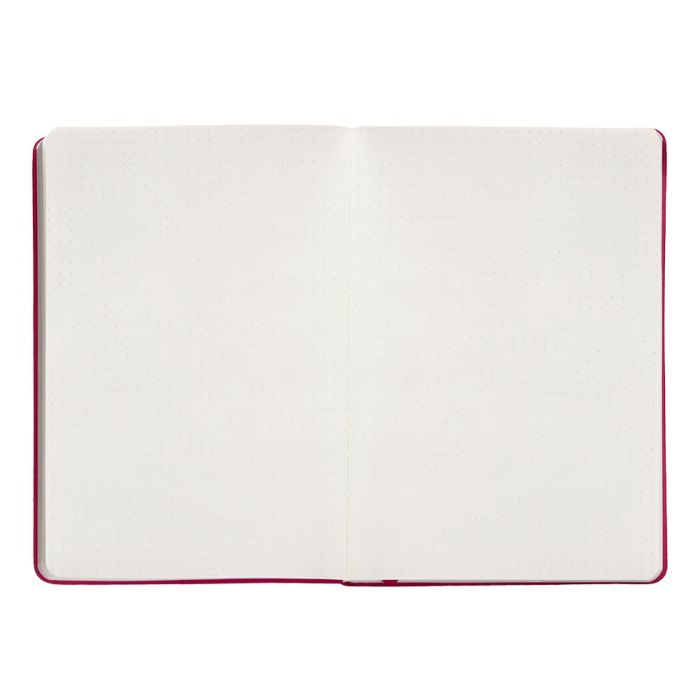 Cuaderno Con Gomilla Antartik Notes Tapa Dura A5 Hojas Puntos Burdeos 100 Hojas 80 gr Fsc 7