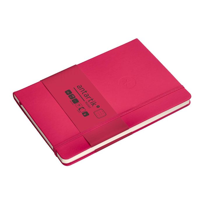 Cuaderno Con Gomilla Antartik Notes Tapa Dura A5 Hojas Puntos Burdeos 100 Hojas 80 gr Fsc 5