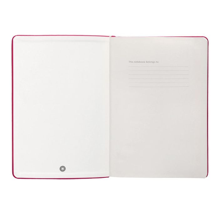 Cuaderno Con Gomilla Antartik Notes Tapa Dura A5 Hojas Puntos Burdeos 100 Hojas 80 gr Fsc 6