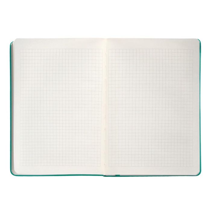 Cuaderno Con Gomilla Antartik Notes Tapa Dura A5 Hojas Cuadricula Turquesa 100 Hojas 80 gr Fsc 7