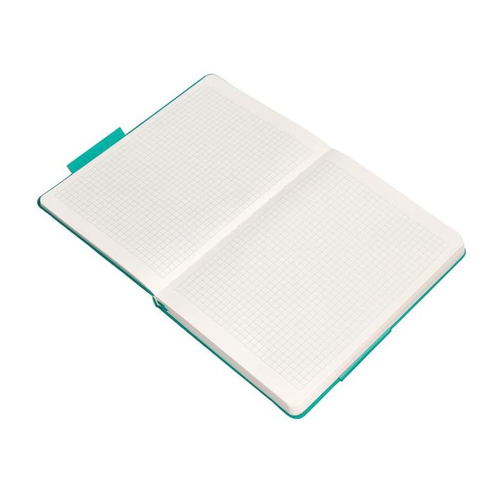 Cuaderno Con Gomilla Antartik Notes Tapa Dura A5 Hojas Cuadricula Turquesa 100 Hojas 80 gr Fsc 8