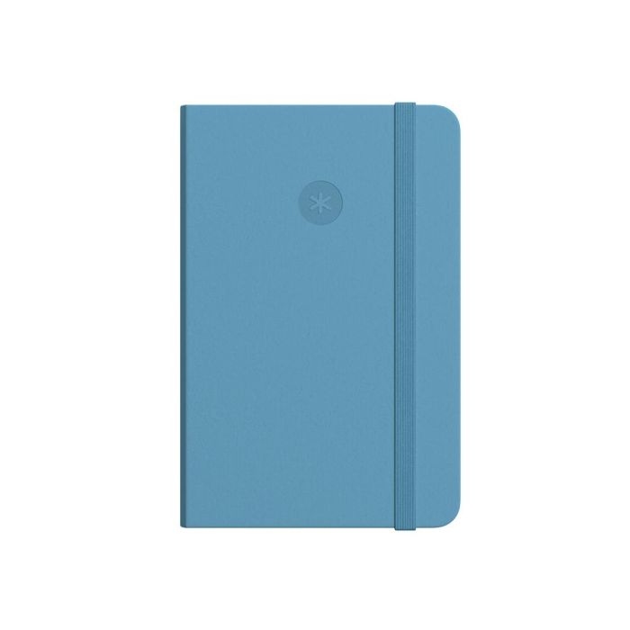 Cuaderno Con Gomilla Antartik Notes Tapa Dura A4 Hojas Lisas Azul Claro 100 Hojas 80 gr Fsc