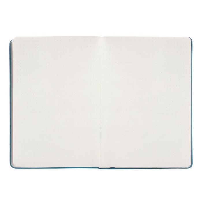 Cuaderno Con Gomilla Antartik Notes Tapa Dura A5 Hojas Puntos Azul Claro 100 Hojas 80 gr Fsc 7