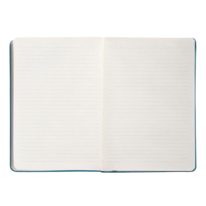 Cuaderno Con Gomilla Antartik Notes Tapa Dura A5 Hojas Rayas Azul Claro 100 Hojas 80 gr Fsc 7