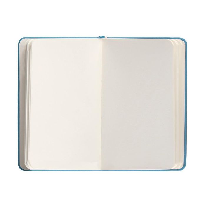 Cuaderno Con Gomilla Antartik Notes Tapa Dura A6 Hojas Lisas Azul Claro 100 Hojas 80 gr Fsc 7