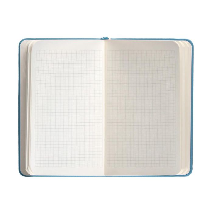 Cuaderno Con Gomilla Antartik Notes Tapa Dura A6 Hojas Cuadricula Azul Claro 100 Hojas 80 gr Fsc 7