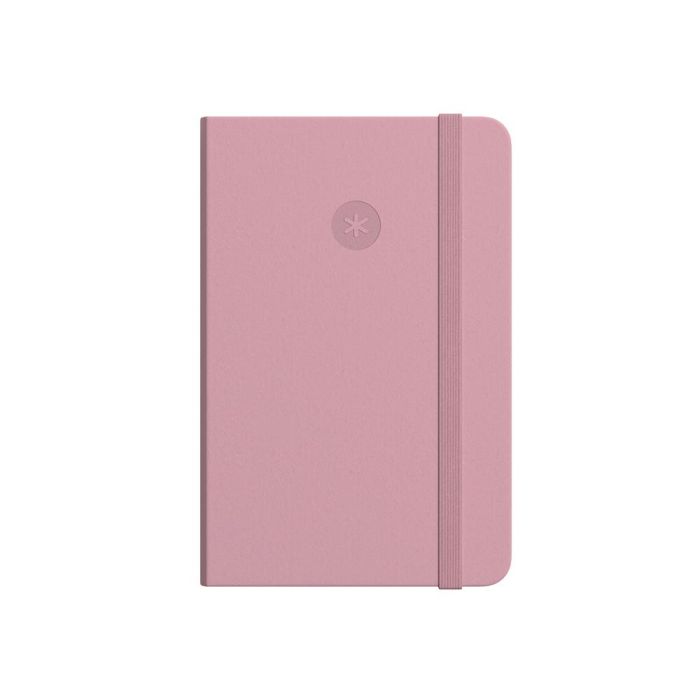 Cuaderno Con Gomilla Antartik Notes Tapa Dura A4 Hojas Puntos Rosa Pastel 100 Hojas 80 gr Fsc