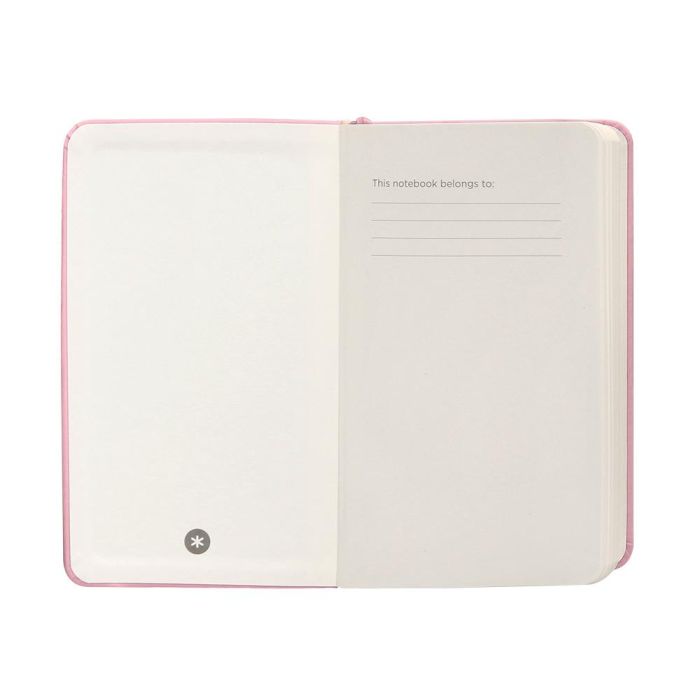 Cuaderno Con Gomilla Antartik Notes Tapa Dura A6 Hojas Lisas Rosa Pastel 100 Hojas 80 gr Fsc 6