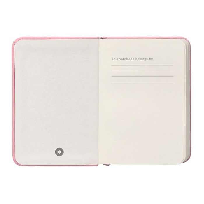 Cuaderno Con Gomilla Antartik Notes Tapa Dura A7 Hojas Lisas Rosa Pastel 80 Hojas 80 gr Fsc 7