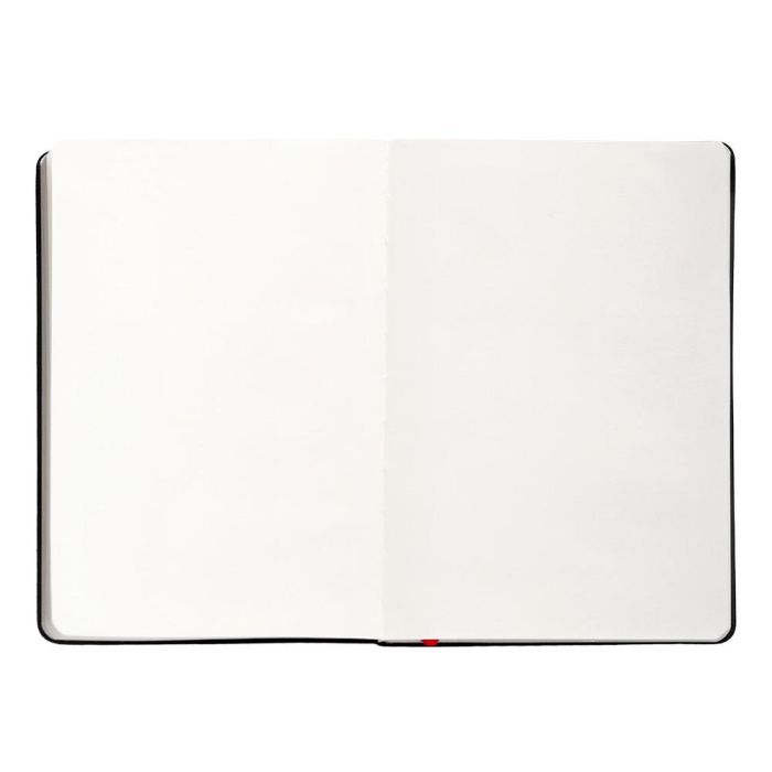 Cuaderno Con Gomilla Antartik Notes Tapa Dura A5 Hojas Lisas Negro Y Rojo 100 Hojas 80 gr Fsc 7