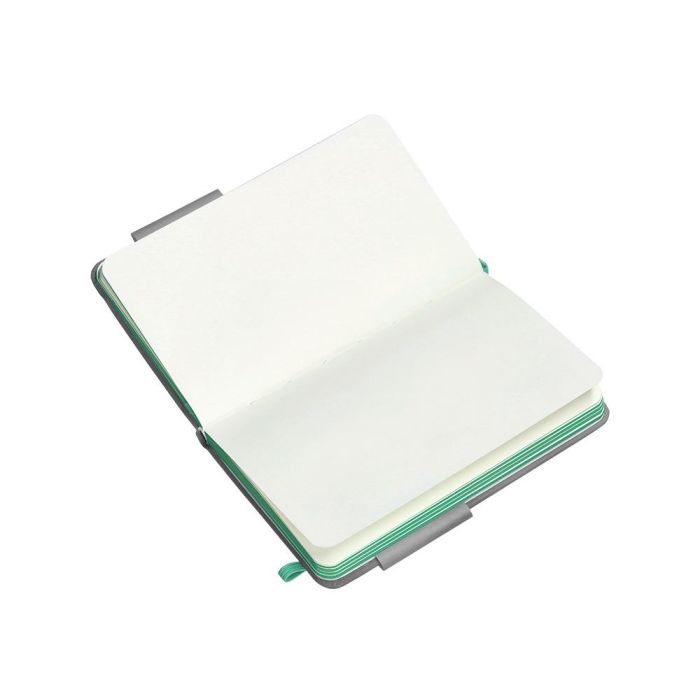 Cuaderno Con Gomilla Antartik Notes Tapa Dura A6 Hojas Lisas Gris Y Turquesa 100 Hojas 80 gr Fsc 8