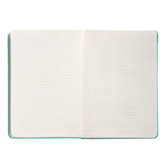 Cuaderno Con Gomilla Antartik Notes Tapa Dura A5 Hojas Cuadricula Rosa Y Turquesa 100 Hojas 80 gr Fsc 7