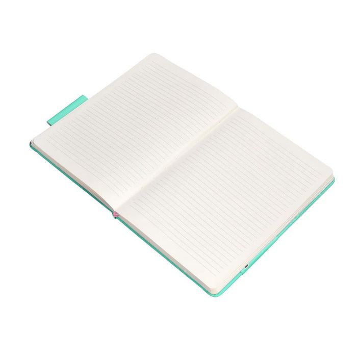 Cuaderno Con Gomilla Antartik Notes Tapa Dura A5 Hojas Cuadricula Rosa Y Turquesa 100 Hojas 80 gr Fsc 8