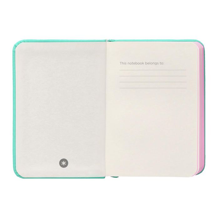 Cuaderno Con Gomilla Antartik Notes Tapa Dura A7 Hojas Lisas Rosa Y Turquesa 80 Hojas 80 gr Fsc 7