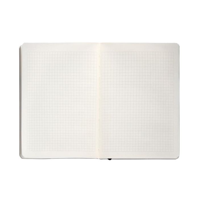 Cuaderno Con Gomilla Antartik Notes Tapa Blanda A5 Hojas Cuadricula Negro 80 Hojas 80 gr Fsc 7