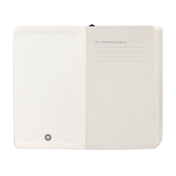 Cuaderno Con Gomilla Antartik Notes Tapa Blanda A6 Cuadricula Negro 100 Hojas 80 gr Fsc 7