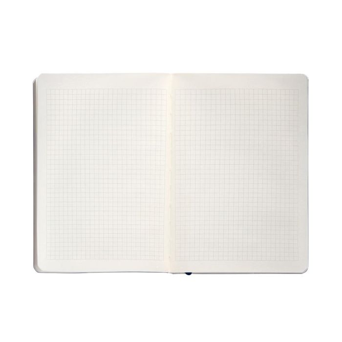 Cuaderno Con Gomilla Antartik Notes Tapa Blanda A5 Hojas Cuadricula Azul Marino 80 Hojas 80 gr Fsc 7