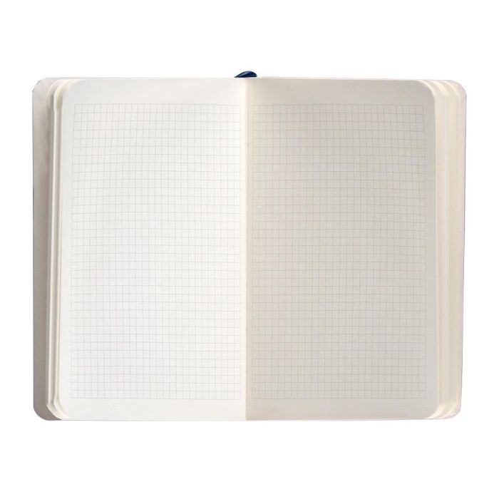 Cuaderno Con Gomilla Antartik Notes Tapa Blanda A6 Cuadricula Azul Marino 100 Hojas 80 gr Fsc 7