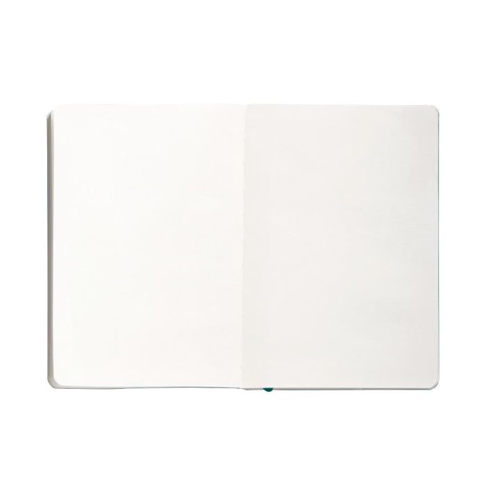 Cuaderno Con Gomilla Antartik Notes Tapa Blanda A5 Hojas Lisas Verde Aguamarina 80 Hojas 80 gr Fsc 7