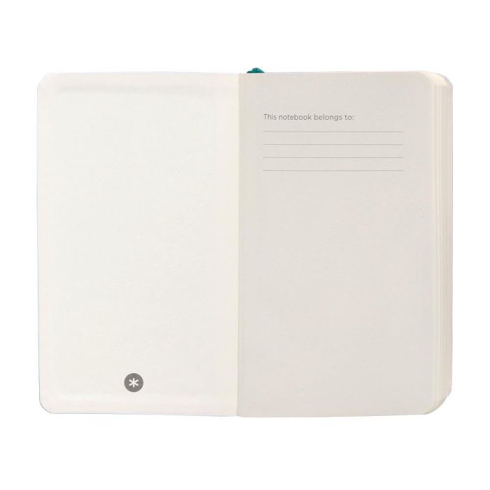 Cuaderno Con Gomilla Antartik Notes Tapa Blanda A6 Rayas Verde Aguamarina 100 Hojas 80 gr Fsc 6