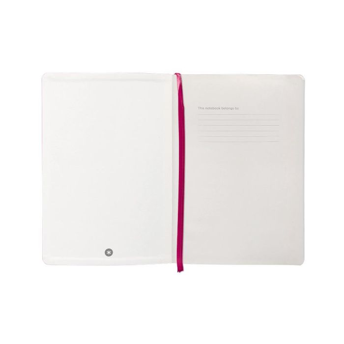 Cuaderno Con Gomilla Antartik Notes Tapa Blanda A5 Hojas Puntos Burdeos 80 Hojas 80 gr Fsc 6