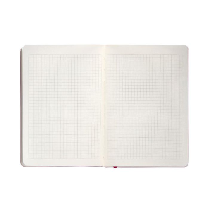 Cuaderno Con Gomilla Antartik Notes Tapa Blanda A5 Hojas Cuadricula Burdeos 80 Hojas 80 gr Fsc 7