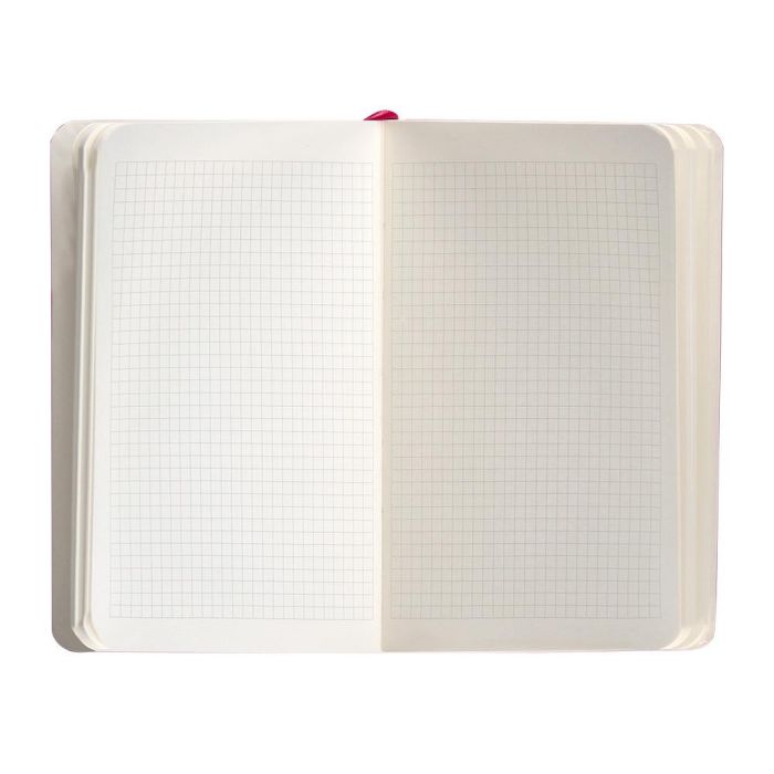 Cuaderno Con Gomilla Antartik Notes Tapa Blanda A6 Cuadricula Burdeos 100 Hojas 80 gr Fsc 7