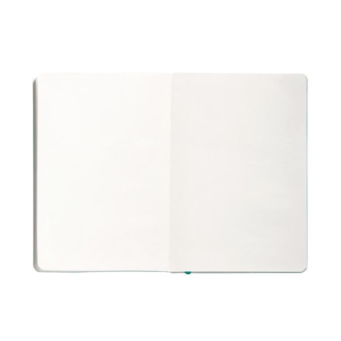 Cuaderno Con Gomilla Antartik Notes Tapa Blanda A5 Hojas Lisas Turquesa 80 Hojas 80 gr Fsc 7