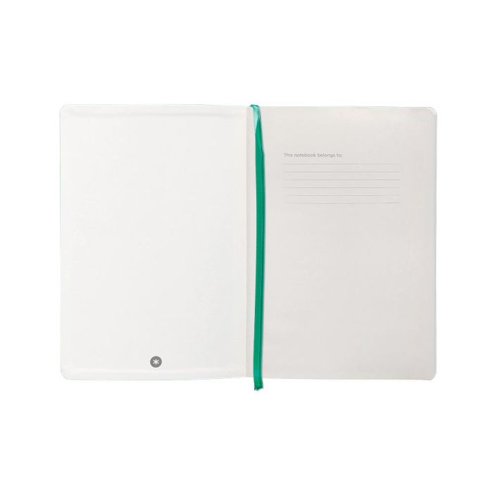 Cuaderno Con Gomilla Antartik Notes Tapa Blanda A5 Hojas Lisas Turquesa 80 Hojas 80 gr Fsc 6