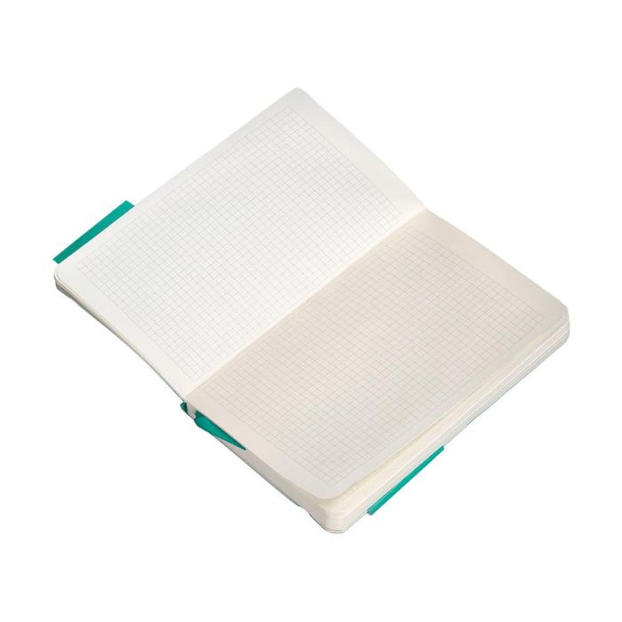 Cuaderno Con Gomilla Antartik Notes Tapa Blanda A6 Cuadricula Turquesa 100 Hojas 80 gr Fsc 8