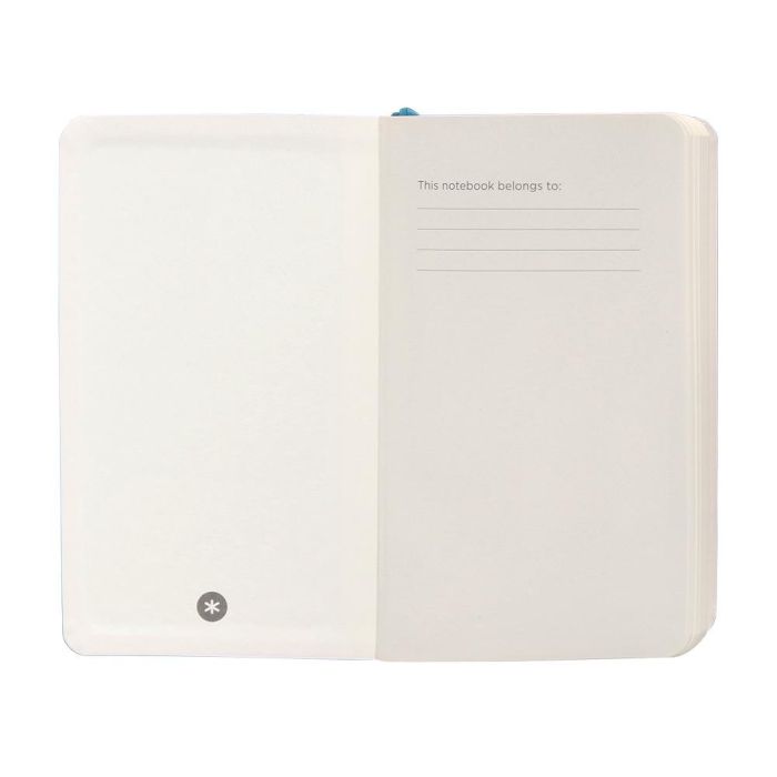 Cuaderno Con Gomilla Antartik Notes Tapa Blanda A6 Hojas Lisas Azul Claro 100 Hojas 80 gr Fsc 6