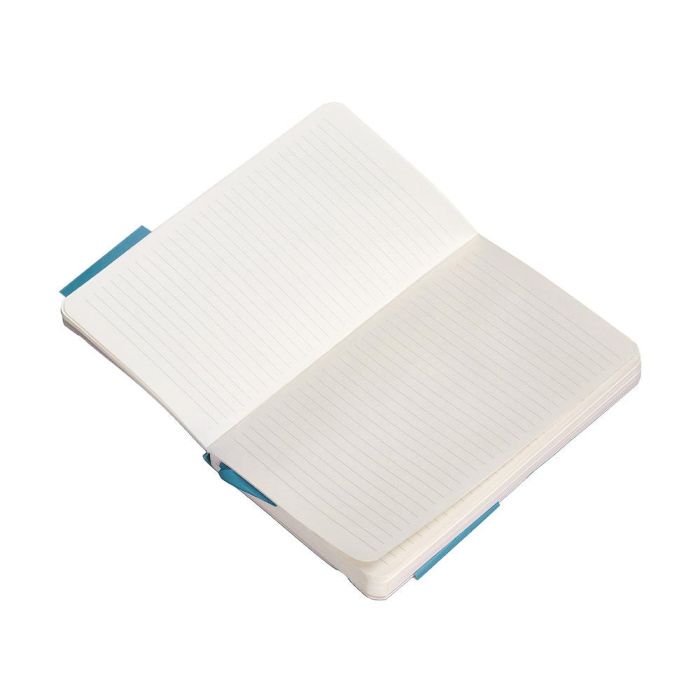 Cuaderno Con Gomilla Antartik Notes Tapa Blanda A6 Rayas Azul Claro 100 Hojas 80 gr Fsc 8