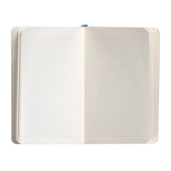 Cuaderno Con Gomilla Antartik Notes Tapa Blanda A6 Cuadricula Azul Claro 100 Hojas 80 gr Fsc 7