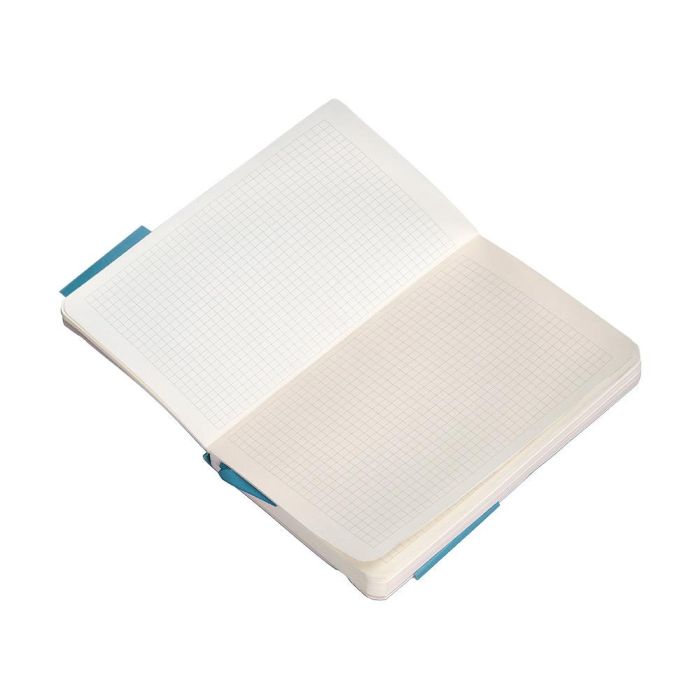 Cuaderno Con Gomilla Antartik Notes Tapa Blanda A6 Cuadricula Azul Claro 100 Hojas 80 gr Fsc 8