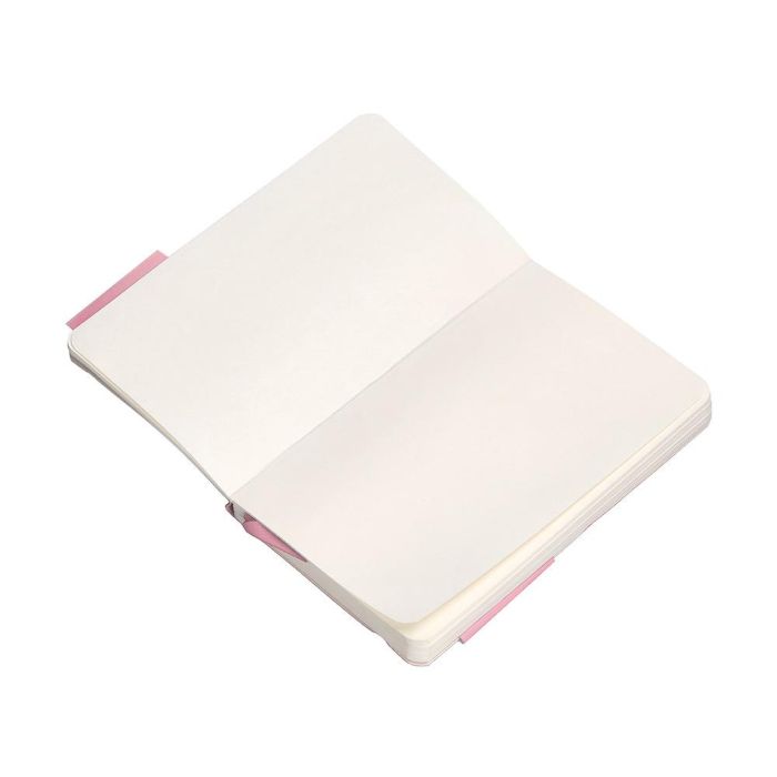 Cuaderno Con Gomilla Antartik Notes Tapa Blanda A6 Hojas Lisas Rosa Pastel 100 Hojas 80 gr Fsc 8