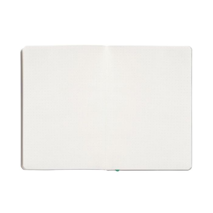 Cuaderno Con Gomilla Antartik Notes Tapa Blanda A5 Hojas Puntos Gris Y Turquesa 80 Hojas 80 gr Fsc 7