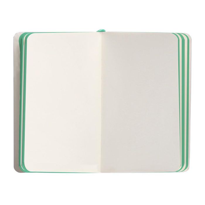 Cuaderno Con Gomilla Antartik Notes Tapa Blanda A6 Hojas Lisas Gris Y Turquesa 100 Hojas 80 gr Fsc 7