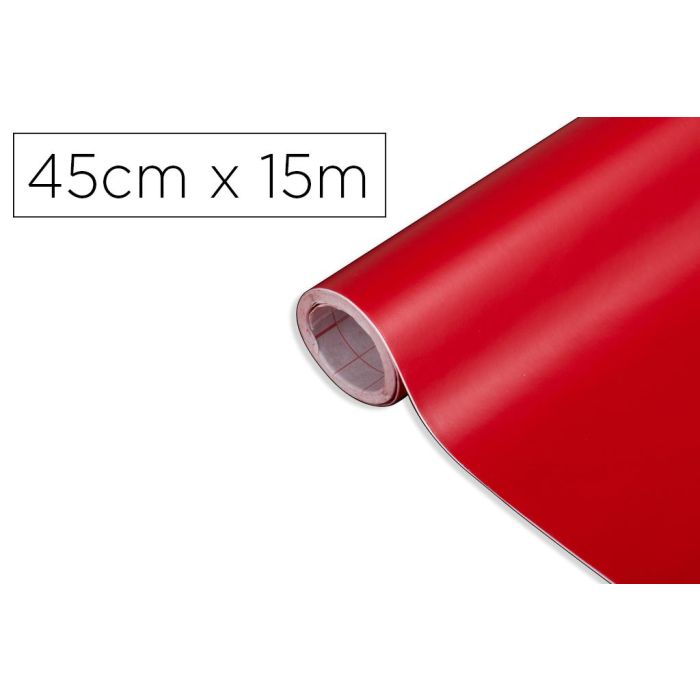 Rollo Adhesivo D-C-Fix Rojo Señales Mate Ancho 45 cm Largo 15 Mt