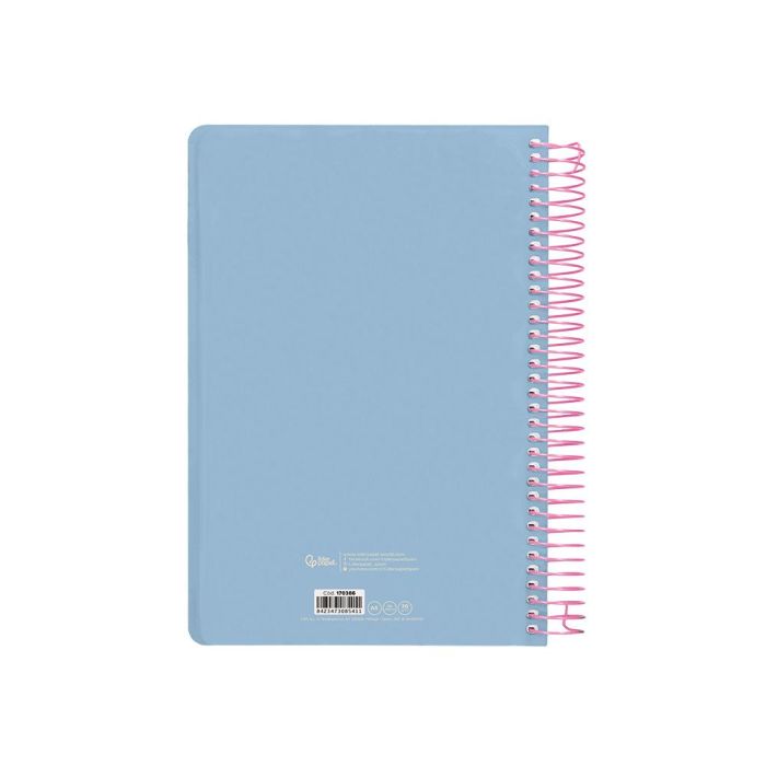 Agenda Espiral Liderpapel Clas Sic A5 2025 Día Página Light Color Azul Papel 70 gr 2