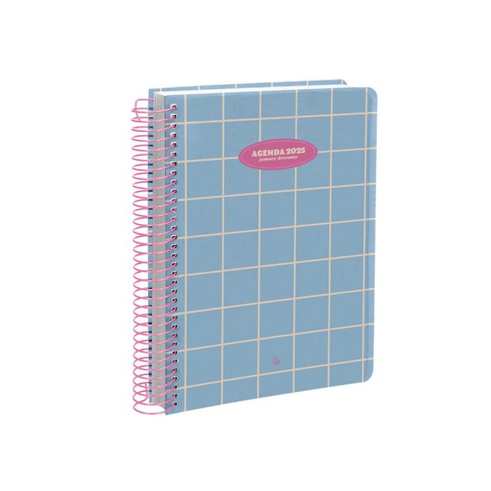 Agenda Espiral Liderpapel Clas Sic A5 2025 Día Página Light Color Azul Papel 70 gr 3