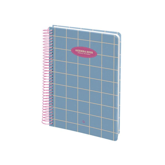 Agenda Espiral Liderpapel Clas Sic A5 2025 Día Página Light Color Azul Papel 70 gr 4