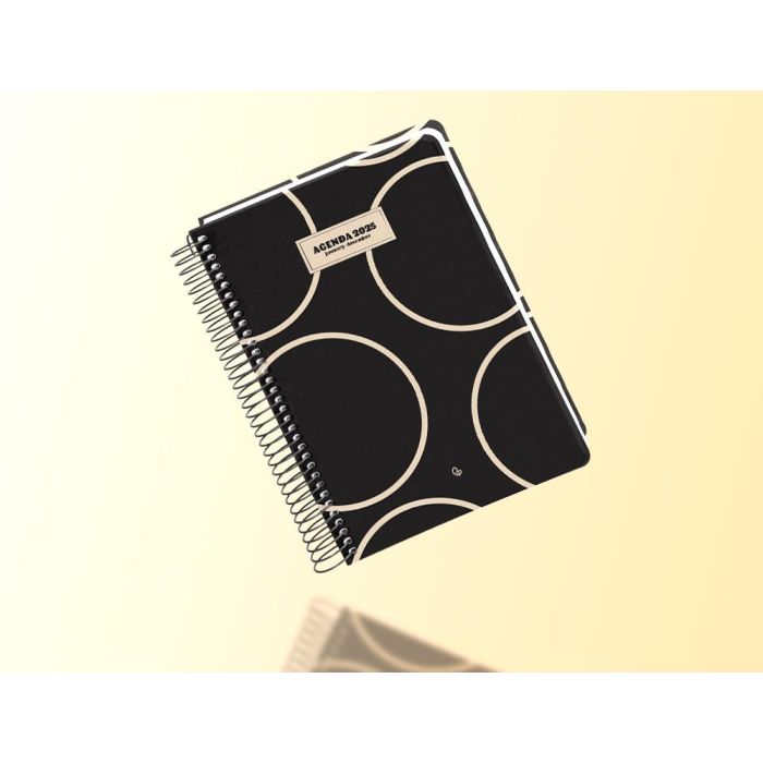 Agenda Espiral Liderpapel Clas Sic A5 2025 Semana Vista Blanco Y Negro 2 Papel 70 gr 9