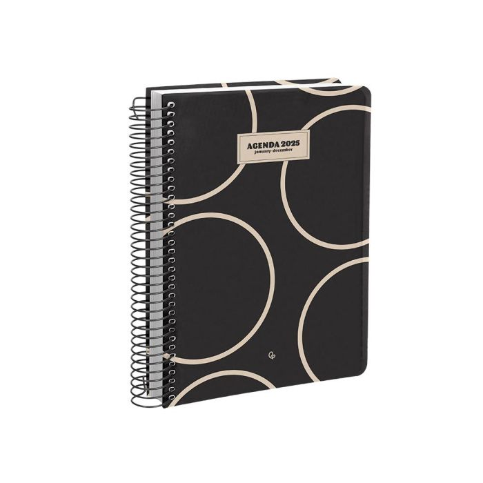 Agenda Espiral Liderpapel Clas Sic A5 2025 Semana Vista Blanco Y Negro 2 Papel 70 gr 3