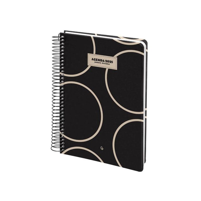 Agenda Espiral Liderpapel Clas Sic A5 2025 Semana Vista Blanco Y Negro 2 Papel 70 gr 4