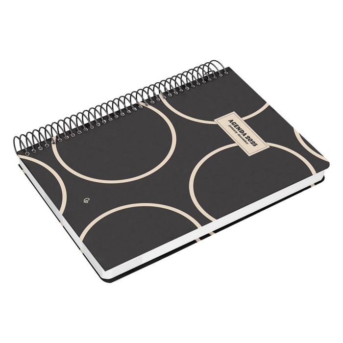 Agenda Espiral Liderpapel Clas Sic A5 2025 Semana Vista Blanco Y Negro 2 Papel 70 gr 5