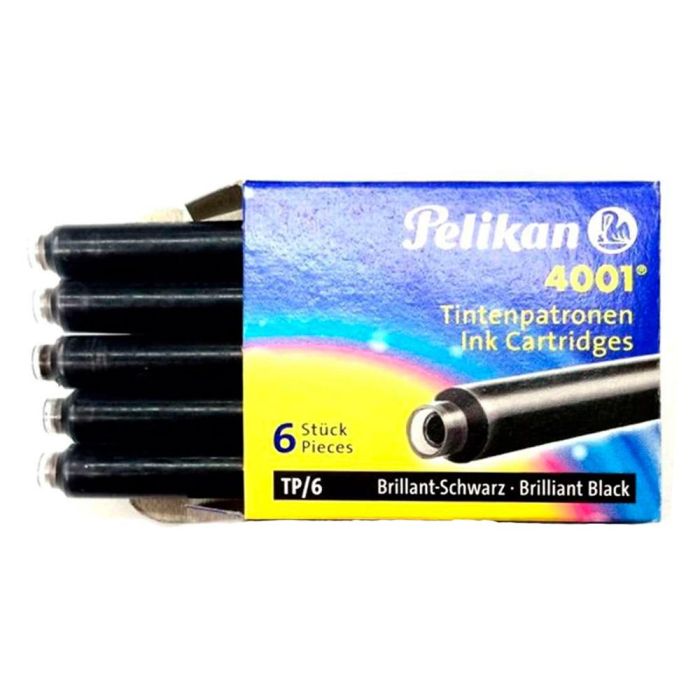 Tinta Para Plumas Pelikan Negra Caja 6 Cartuchos 10 unidades 3